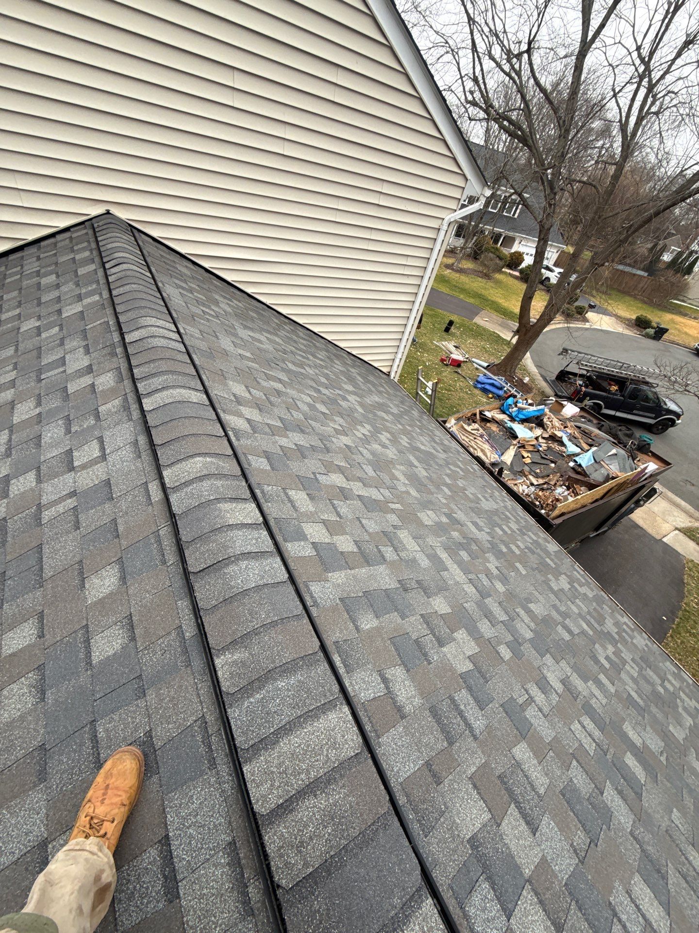 Fairfax Station :Residential Roof Replacement with CertainTeed Landmark Pro in Max Def Drift Wood  by RM Banning, Inc.
