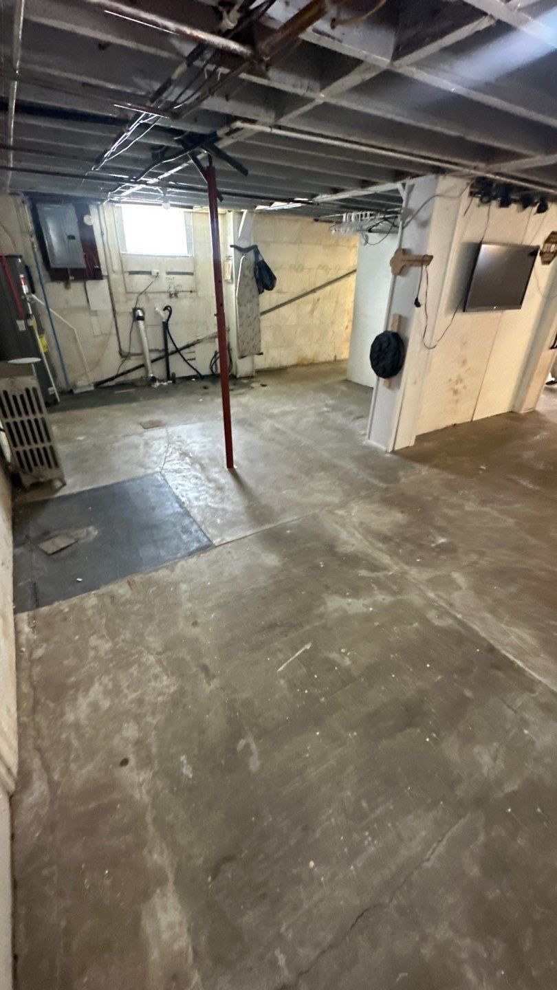 Gravel Basement Project in Leechburg by Floors in a Day, Inc