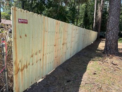 Custom Pressure-Treated Wood Privacy Fence Installation in Laurinburg
