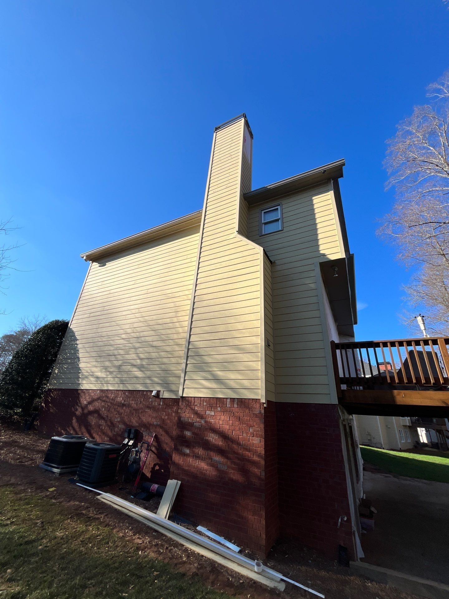 James Hardie Siding Replacement, Rotten Wood Replacement, Exterior Painting, and Front Porch Column Replacement by Nelson Exteriors 