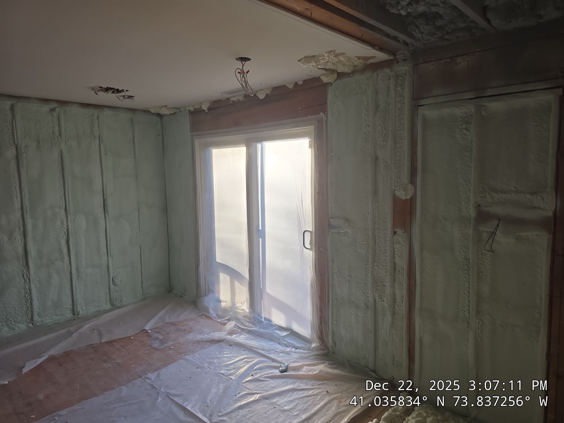 Exterior Walls Using Closed-Cell Spray Foam by NYS Foam & Energy