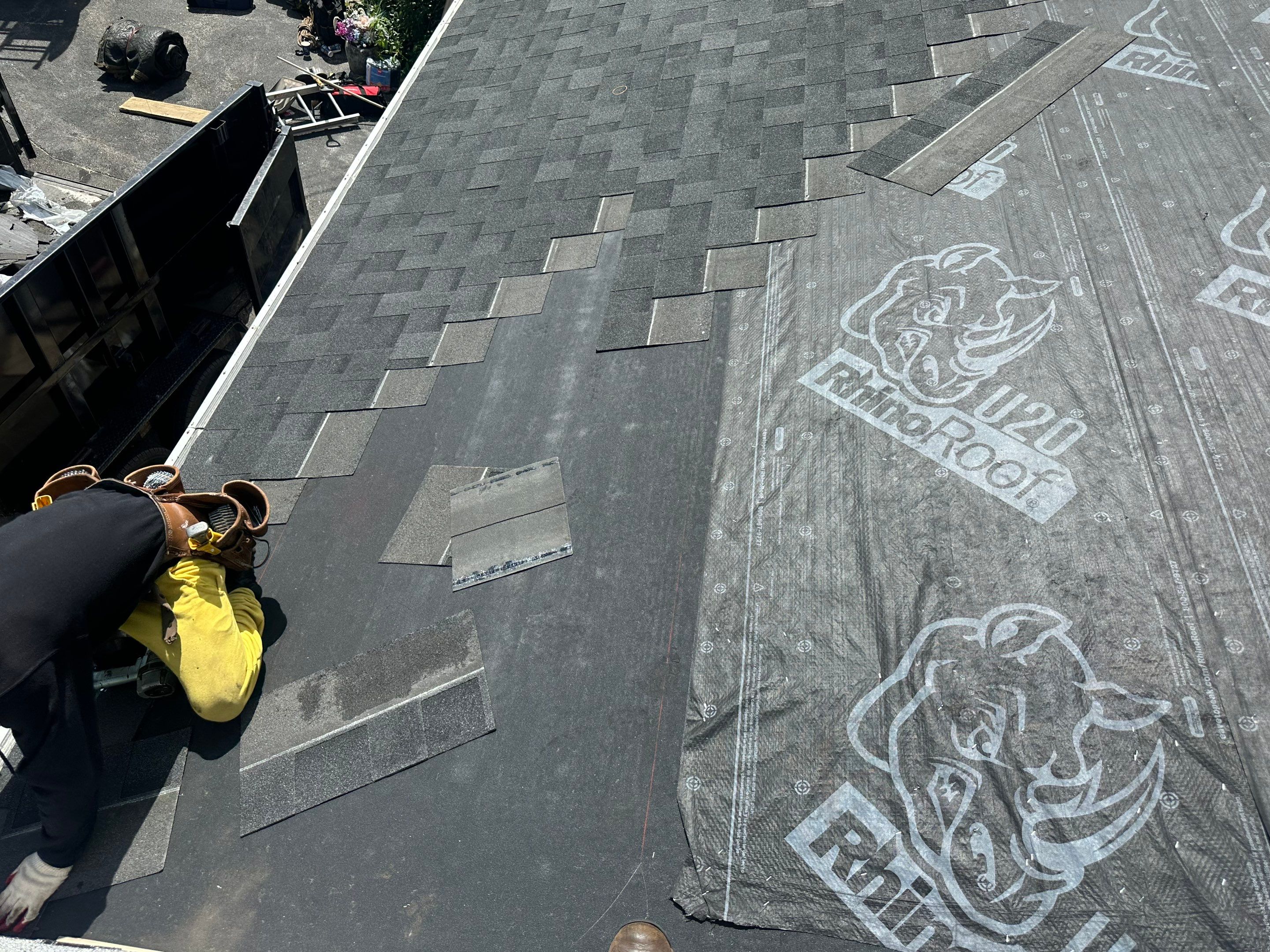 Northwood, NH – IKO Cambridge Detached Garage Roof Replacement by Tall pine roofing