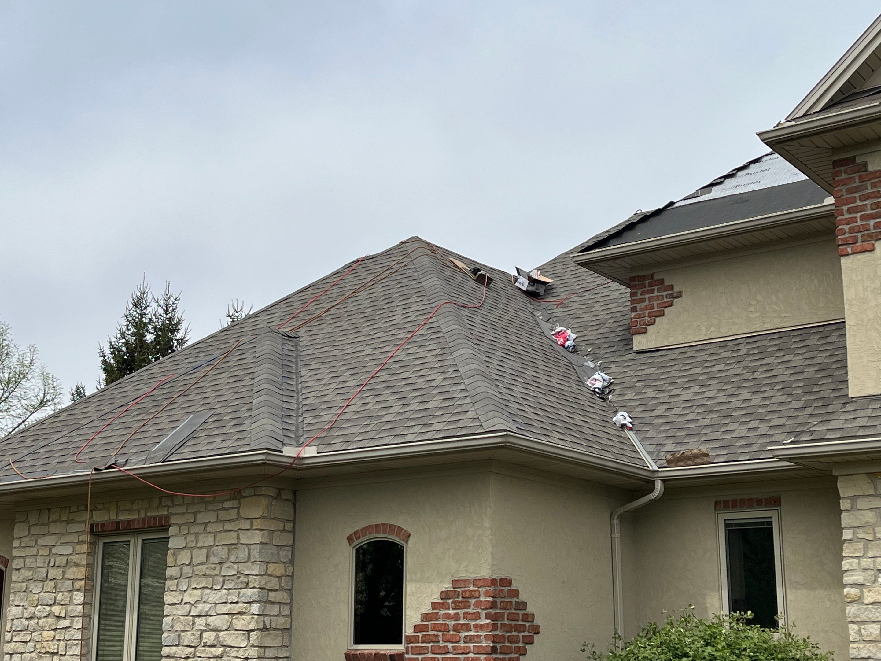 Residential Roofing Installation using GAF Timberline HDZ Weathered Wood by Nitro Roofing and Construction