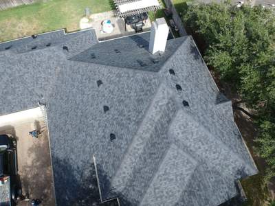 Residential Roofing Installation using Certainteed Landmark Moire Black