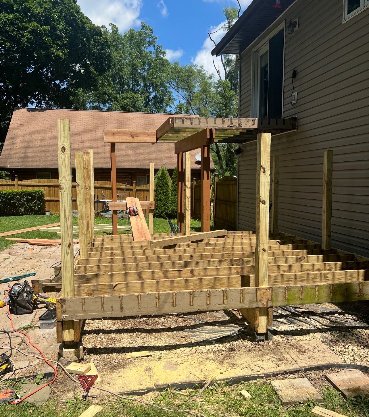 Deck Installation using Trex by INQUSE GENERAL CONTRACTOR