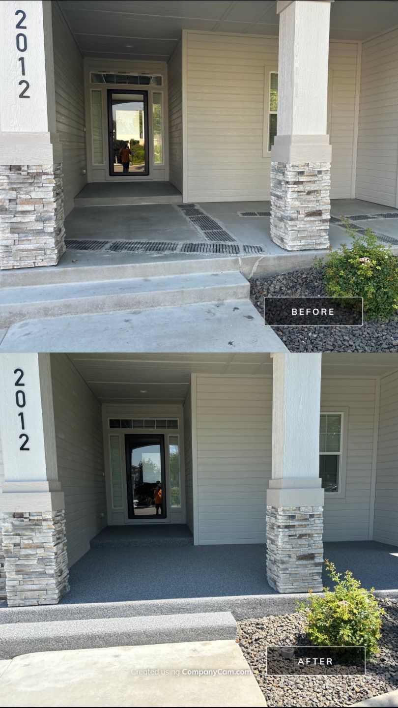 Patio and Stoop Makeover for Elaine by Mr. Mudd Concrete