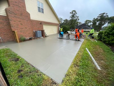 Driveway Replacement ON A HILL in Jacksonville, Florida