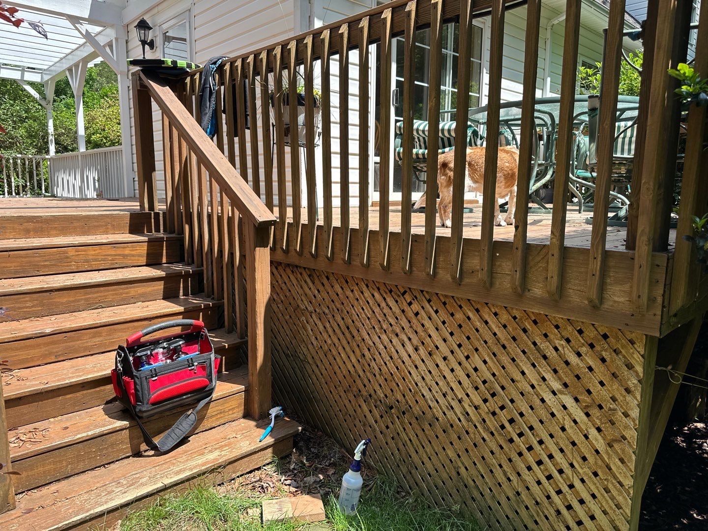 Weathered Deck using Wood Sealant by DuraSeal