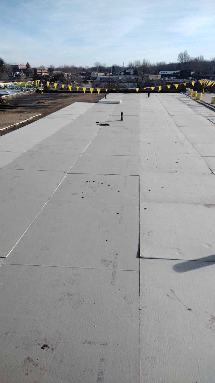 Commercial flat roof parma by Absolute Roofing and Construction