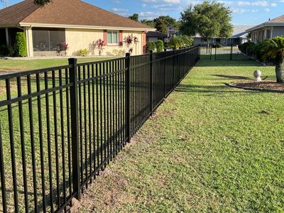 Sun City Center, FL 4ft. Tall 3-Rail Flat Top Aluminum Fence