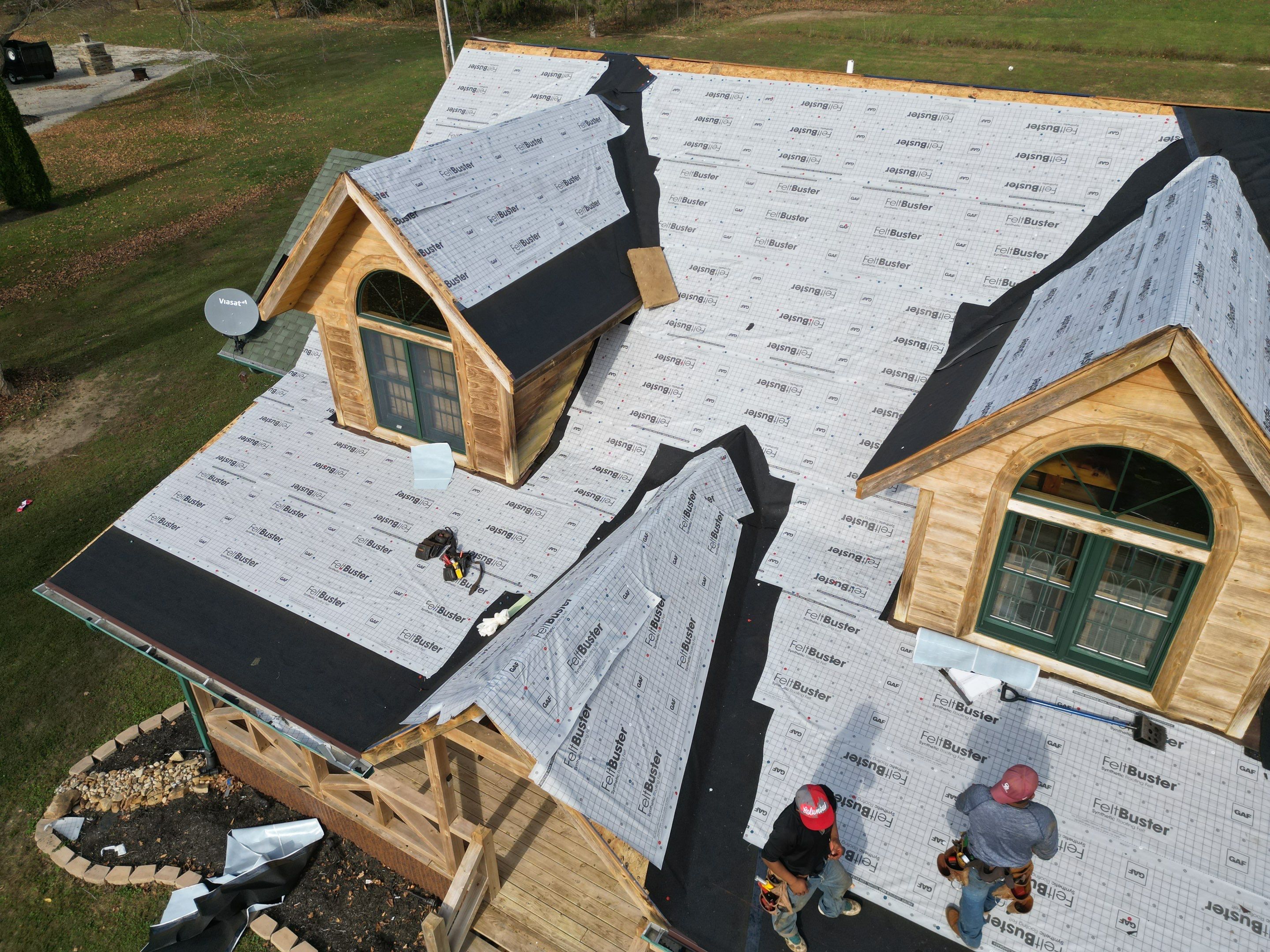 Residential Roofing Installation using Timberline HDZ Shingles - Williamsburg Slate by RoofX 