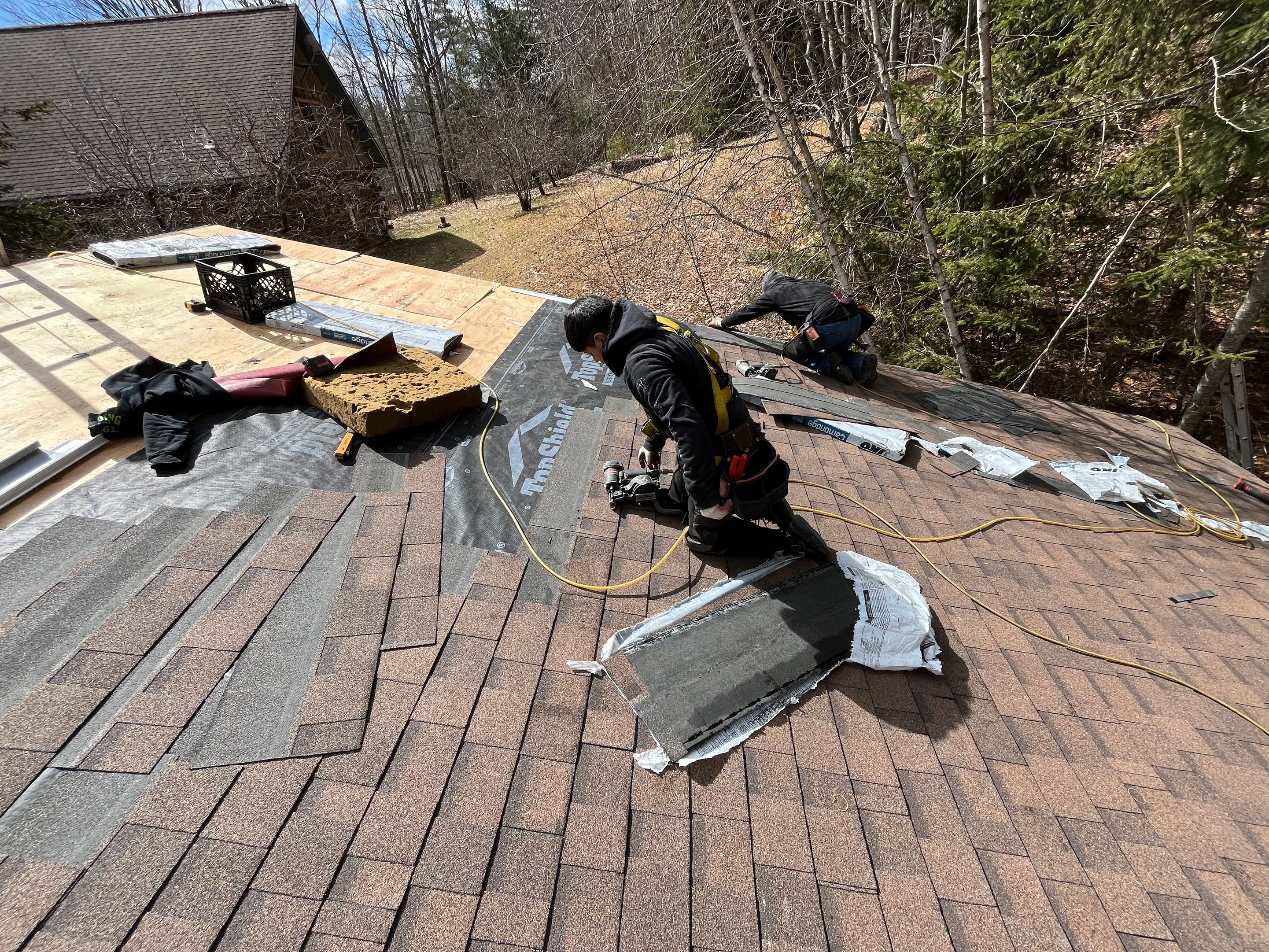 New Asphalt Roof in Alton New Hampshire by Tall pine roofing