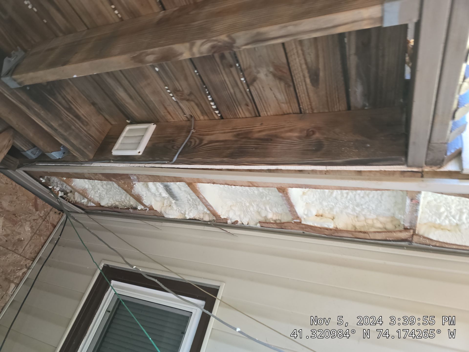 Attic Insulation using open cell spray foam by NYS Foam & Energy
