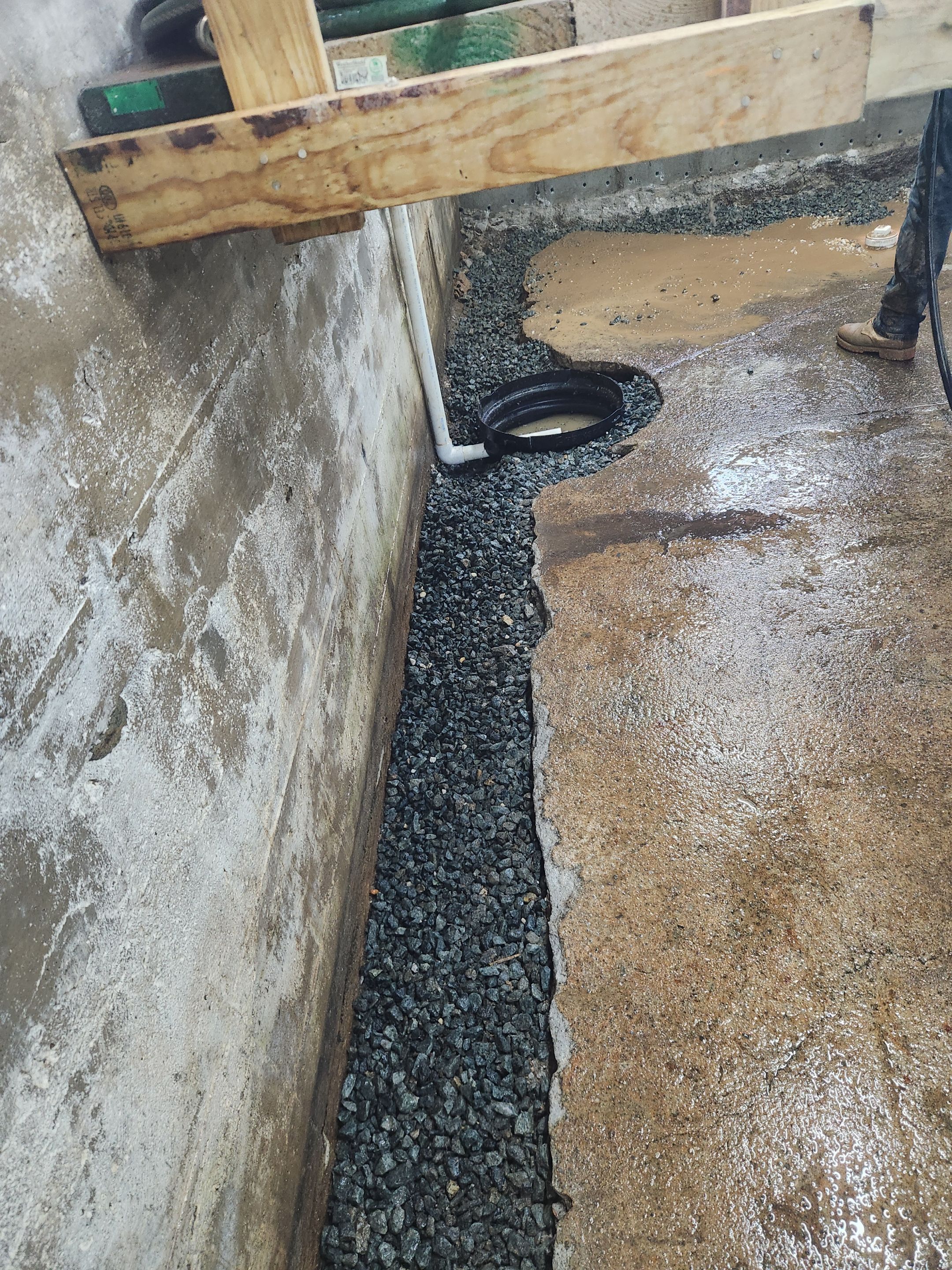Interior French Drain Boonton NJ by Pure Service Pro, LLC 