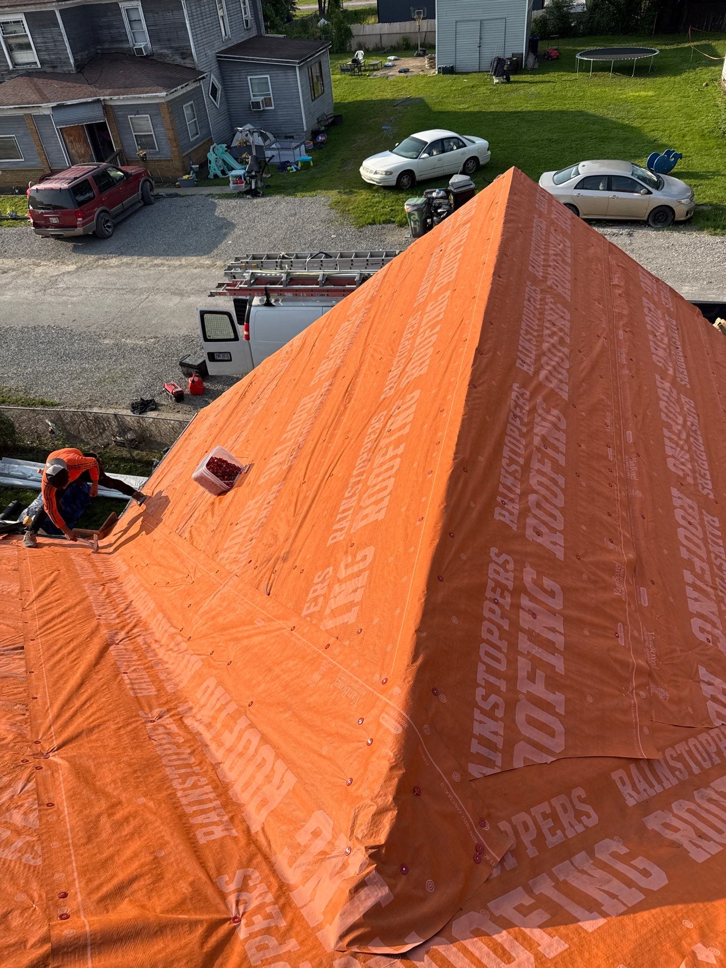 Residential Roofing Installation using Metal by Rainstoppers Roofing