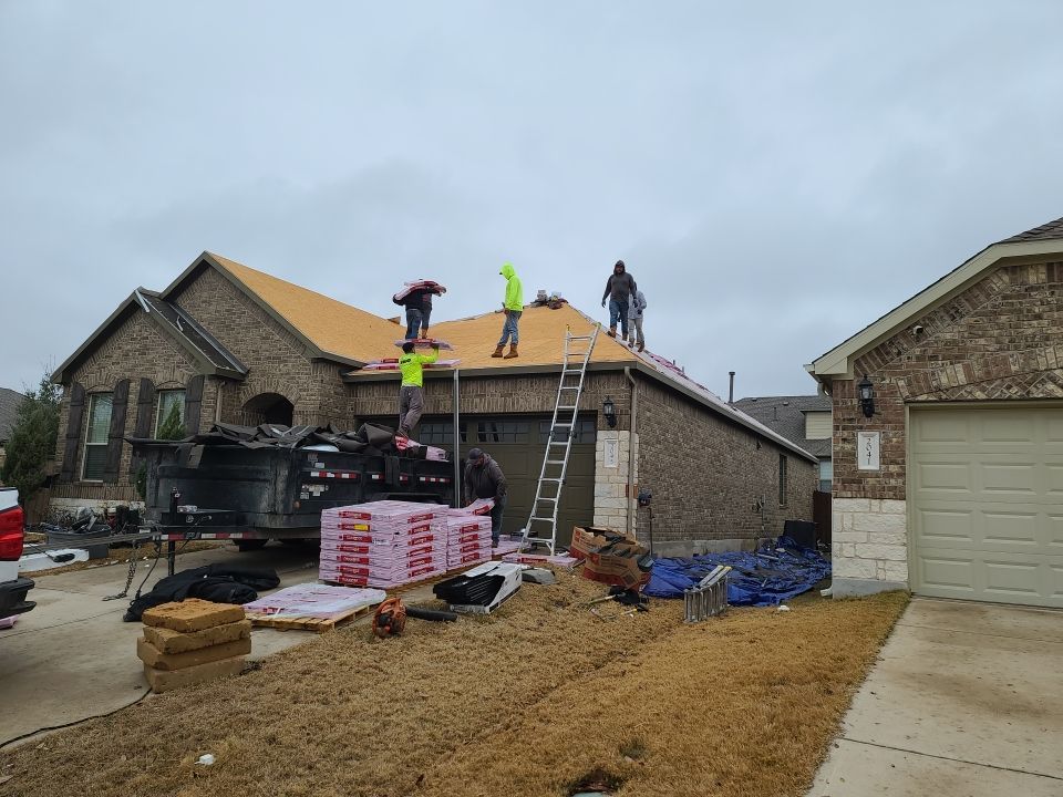 Residential Roof Replacement and Storm Damage Restoration in Leander by Caliber Restoration LLC