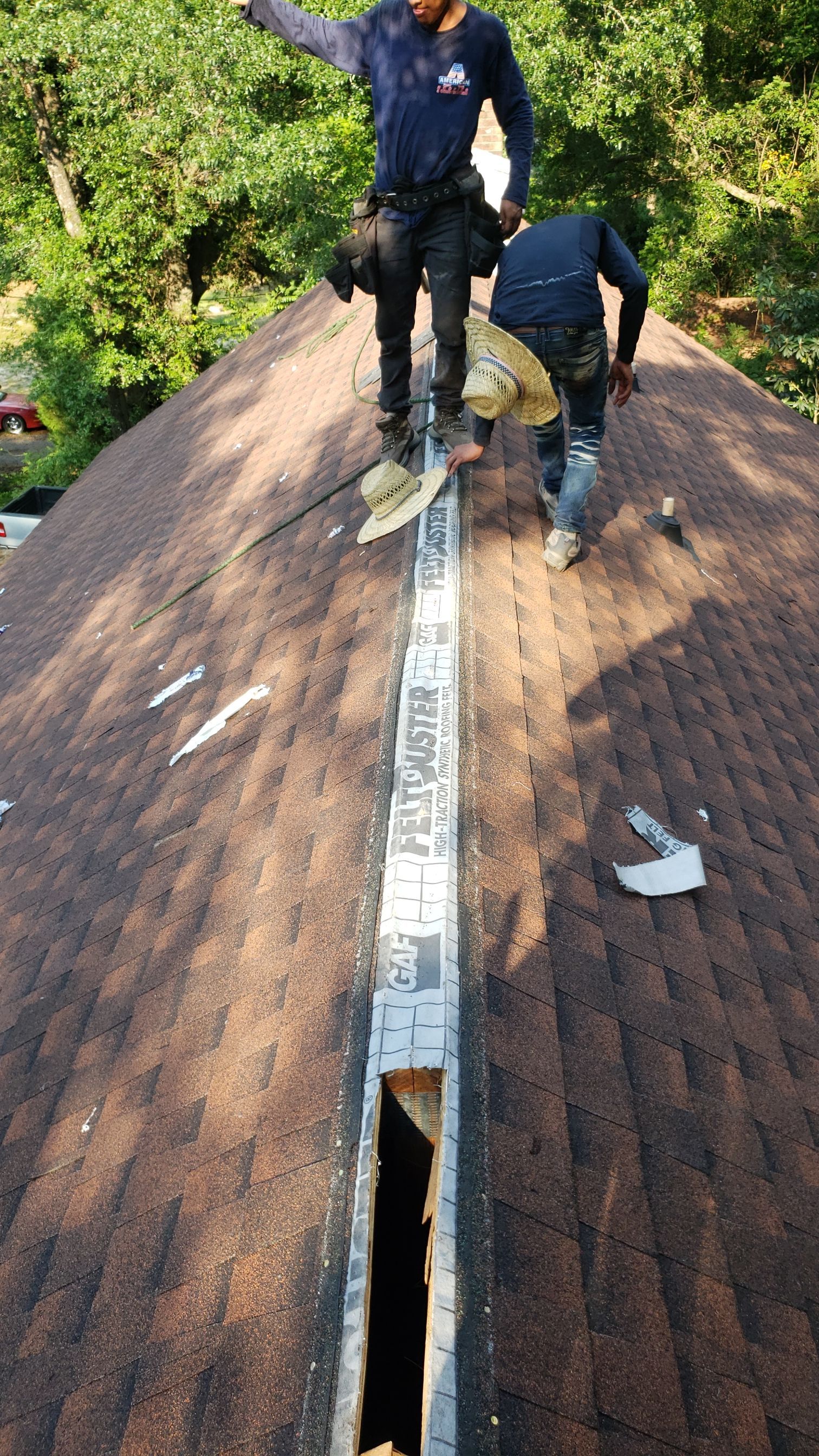 Residential Roofing Installation using Roof Replacement by American Roofing & Construction LLC