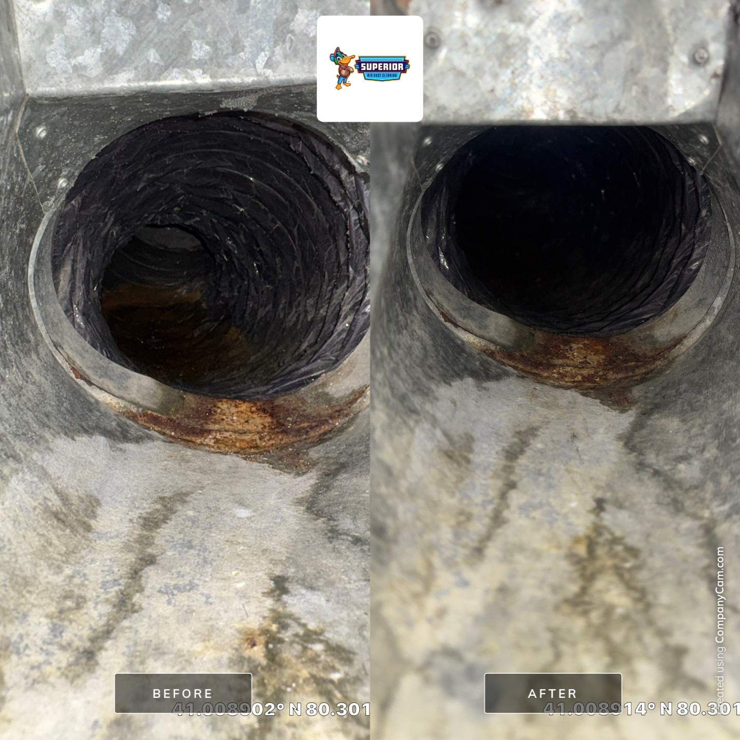 Air Duct Cleaning With a Vacuum Truck in New Castle, PA by Superior Air Duct Cleaning
