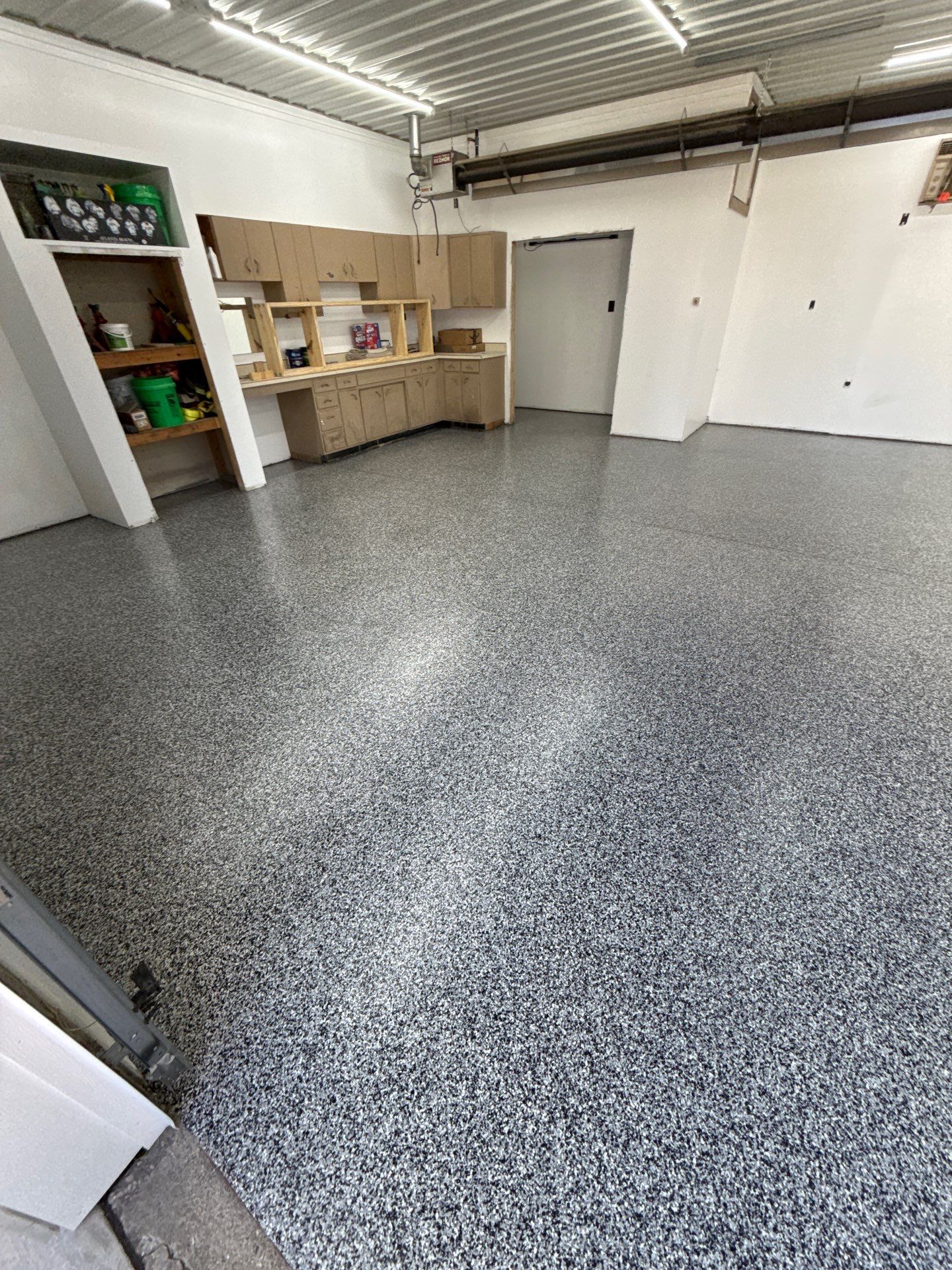 Domino Garage Floor Coating by Level 10 Coatings