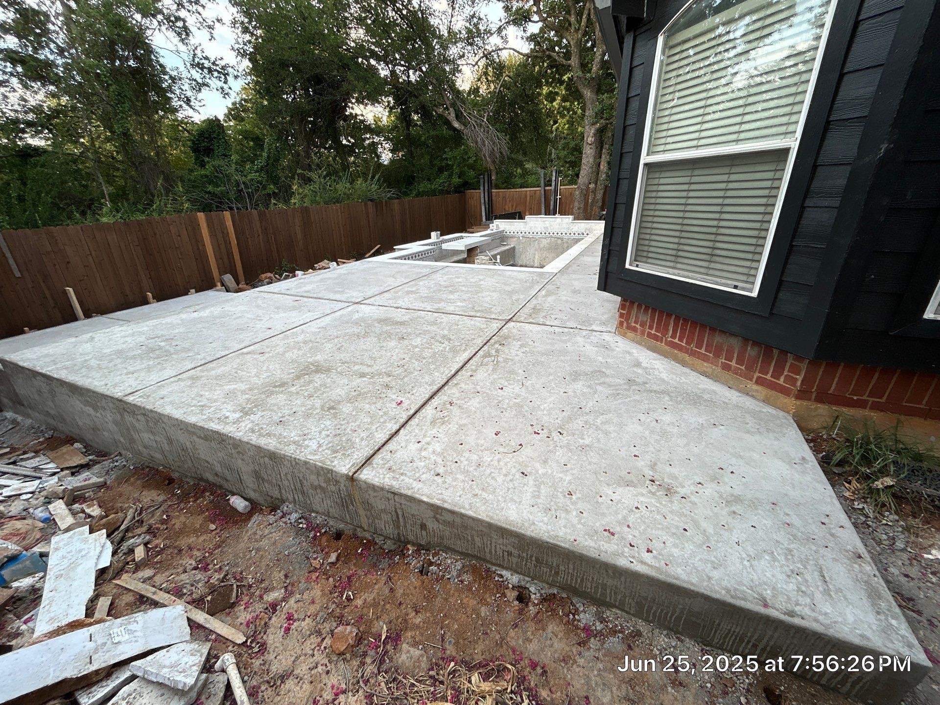 Geometric Pool with Raised Spa and White Coping by Pinnacle Pools and Spas - DFW