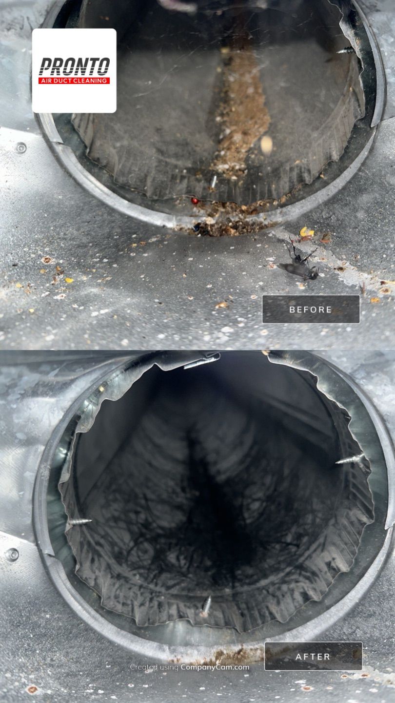 Air duct cleaning using Hypervac by Pronto Air Duct Cleaning