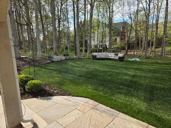 Full Backyard Lawn in Powell by Southwest Greens Midwest