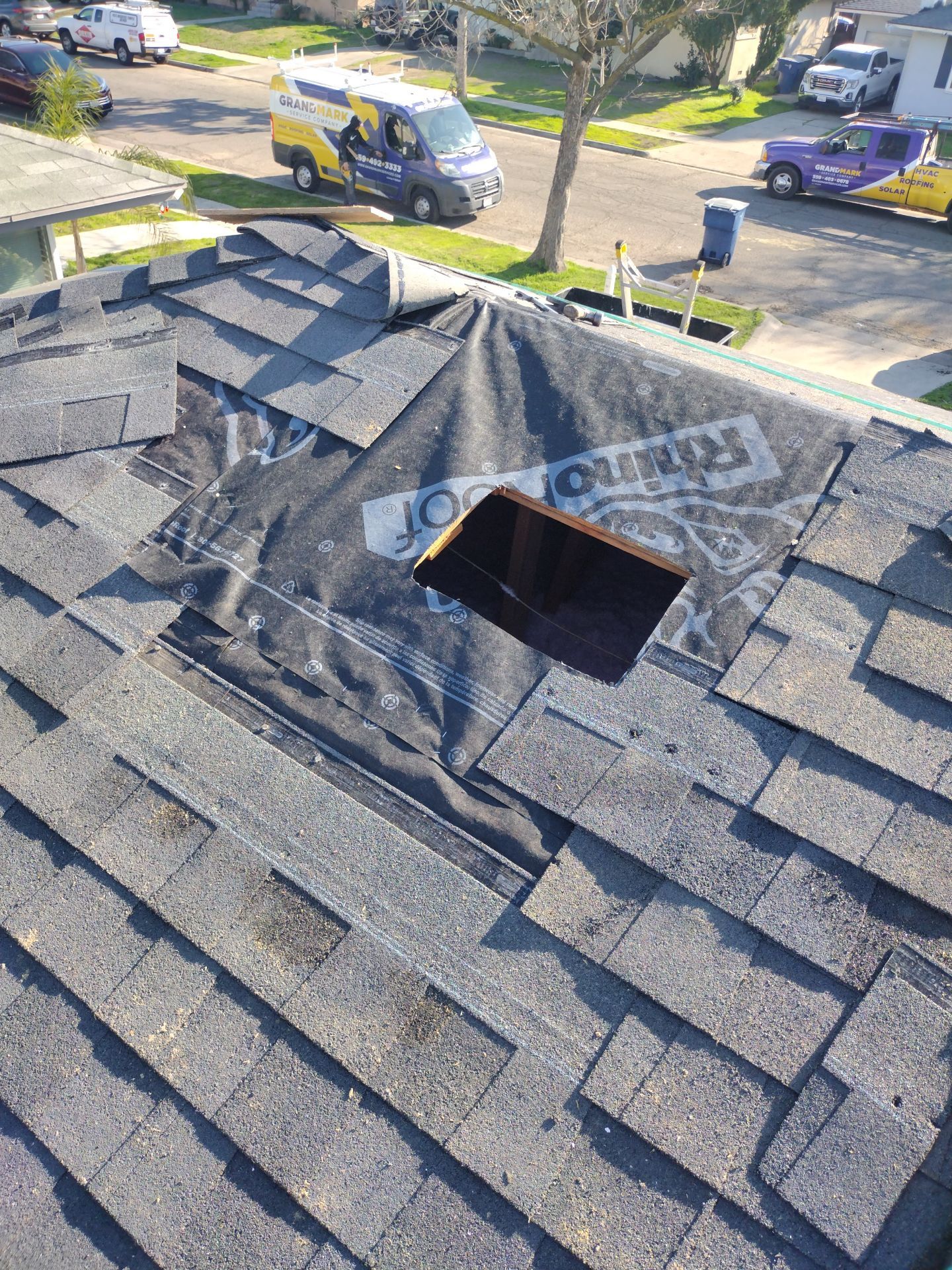 Roof Replacement With Solar Panel Removal/Reinstall, Attic Insulation & Mini Split by Grandmark Service Company