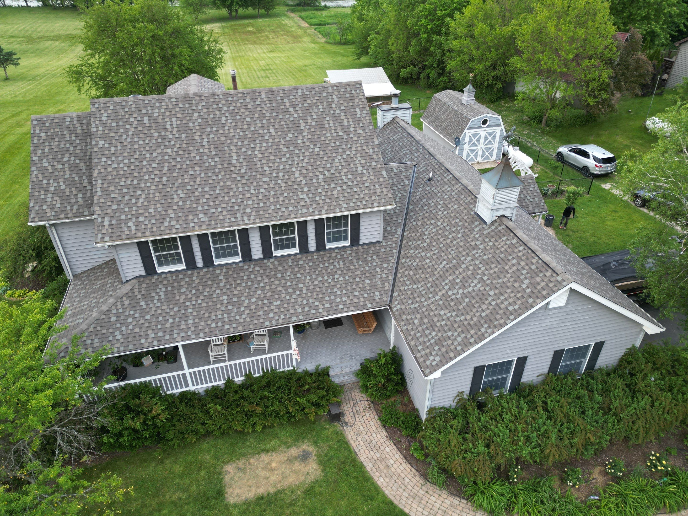 Roofing, copper chimney cap and copper awning by Optimal Home Improvement 