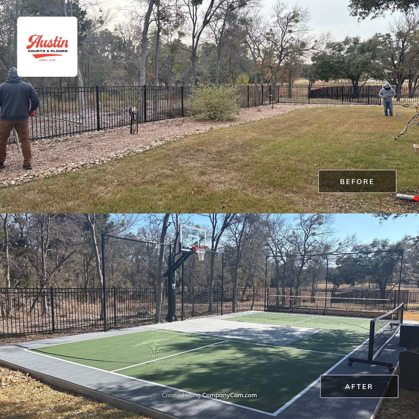 Custom Gamecourt in Georgetown by Sport Court Austin