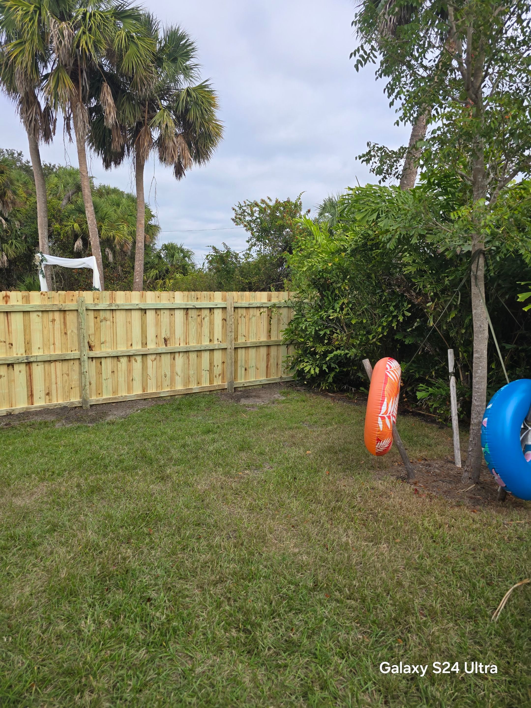 Wood Fence Install in North Port by True Fence LLC