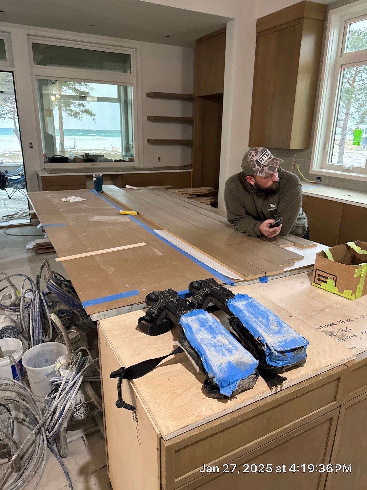 Custom Domestic White Oak Floors Installed in this Large Lakeshore Stunner! by RTBaldwin Hardwood Floors