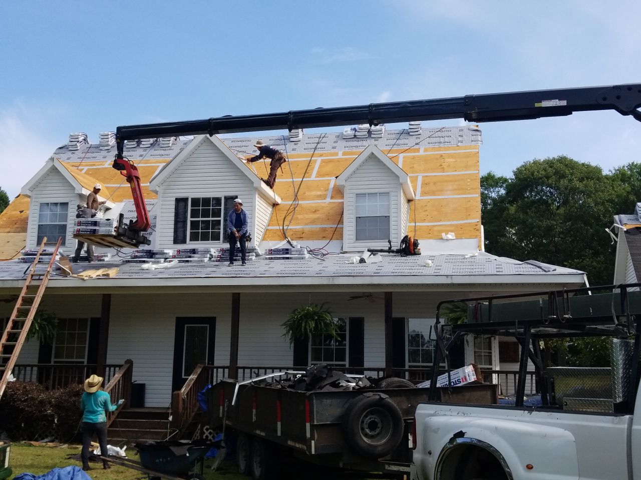 Residential Roofing Installation using Roof Replacement by American Roofing & Construction LLC