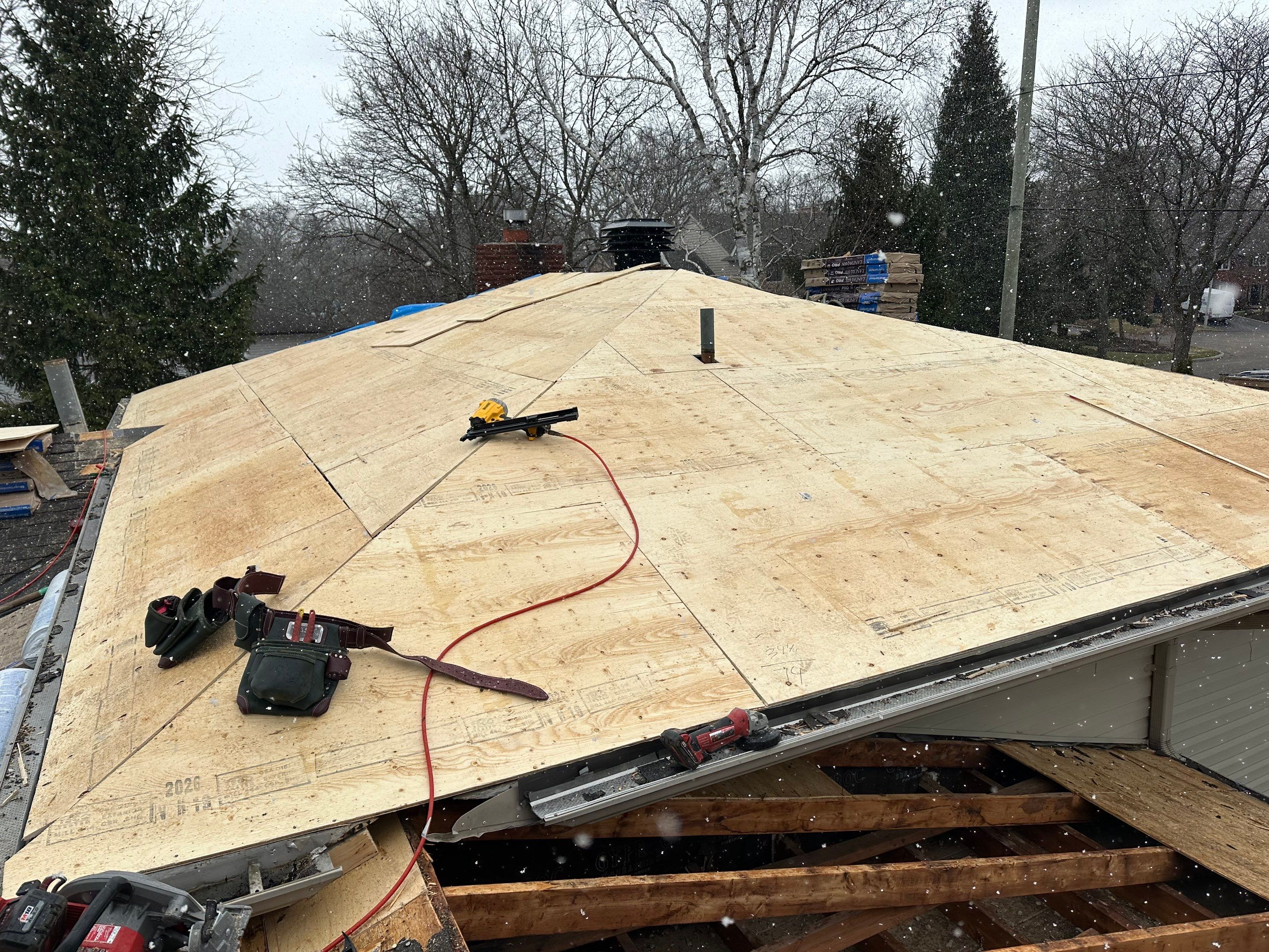 Project in Burlington by The Roofing Crew