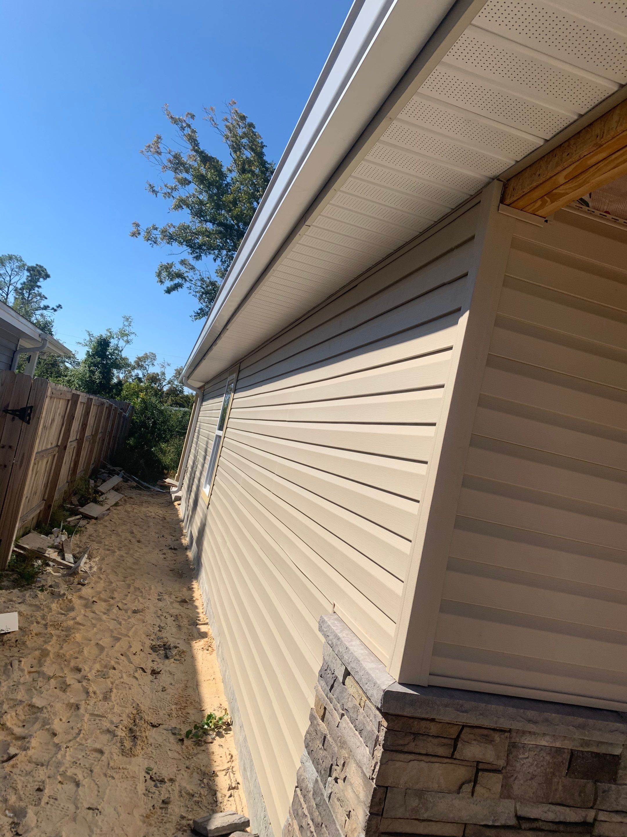 Soffit and Fascia Replacement and Gutter Installation using K-Style Gutters by Gutter Professors