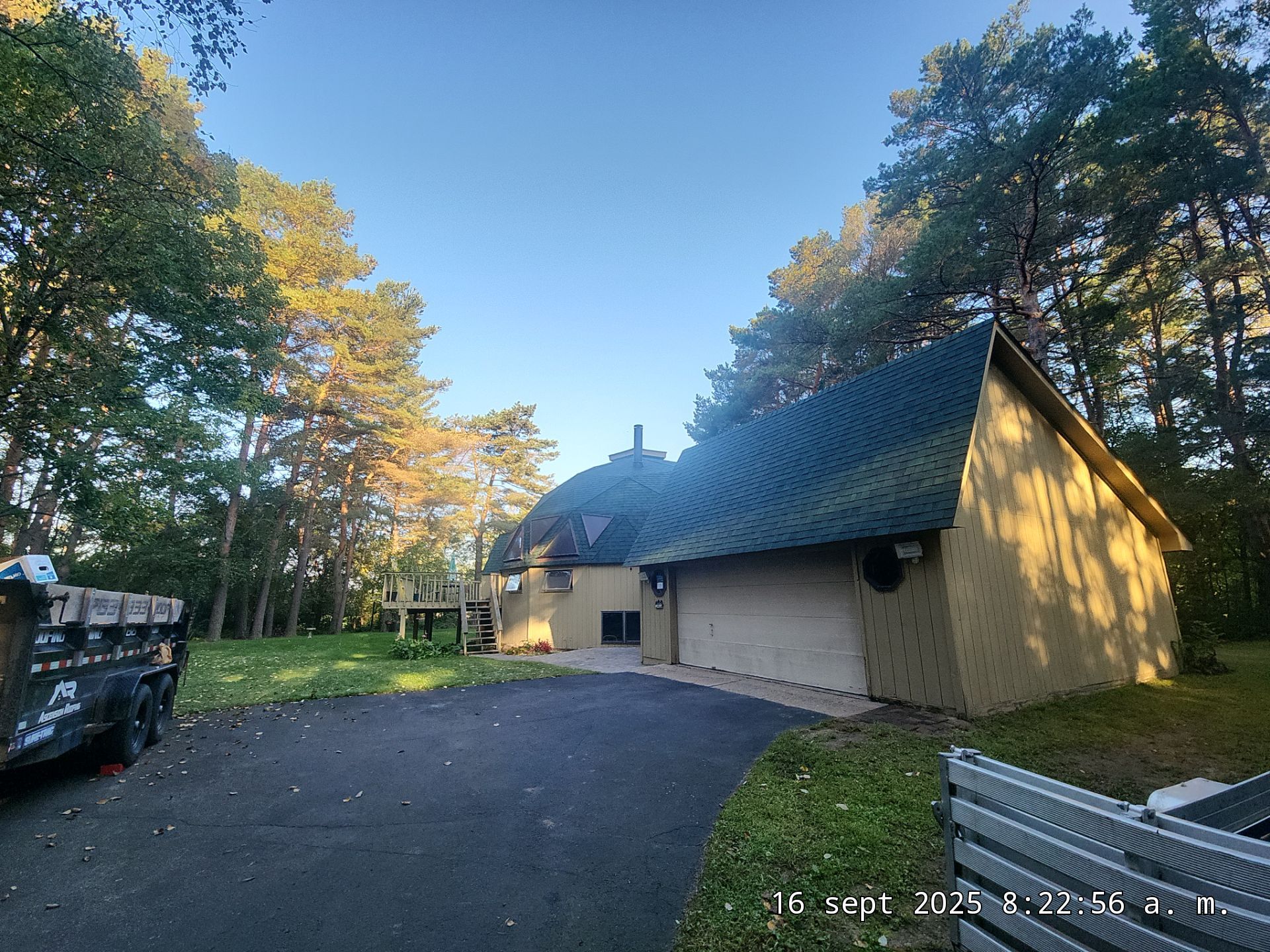 Roof Replacement on Dome House in Oak Grove  by Ascension Roofing & Siding