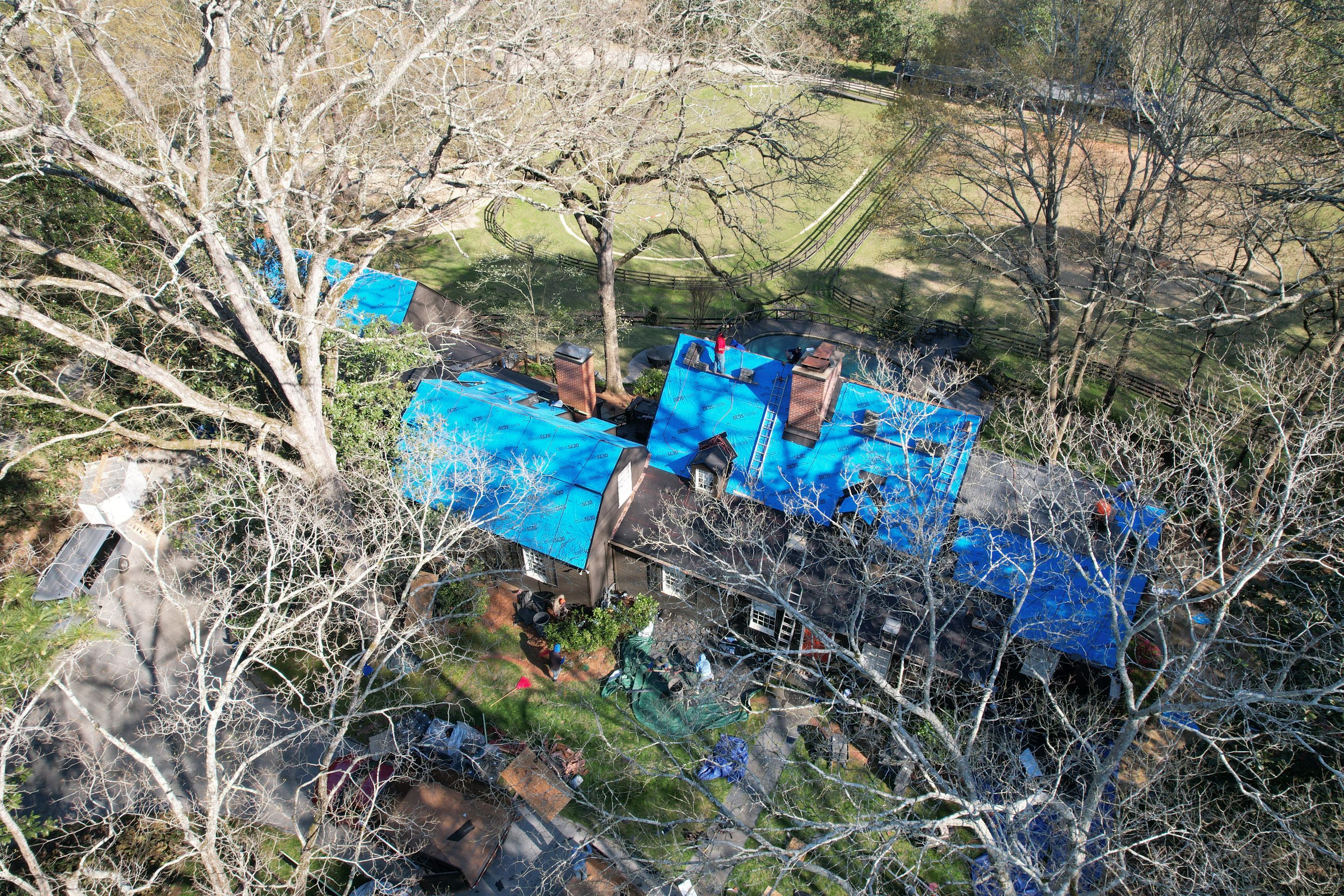 Residential Roofing Installation using Da Vinci Slate  by Inspector Roofing and Restoration