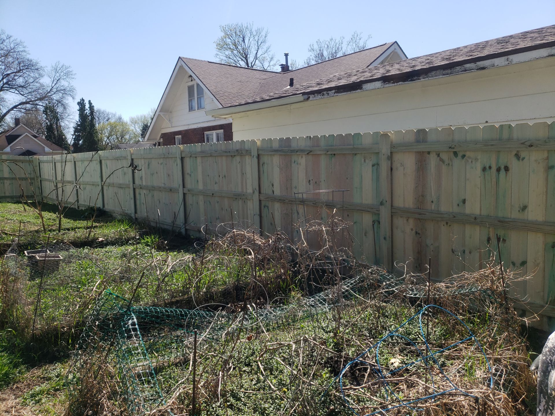 Pressure-Treated Wood Privacy Fence Replacement in Waterloo by Perfect Picket Fence and Stain