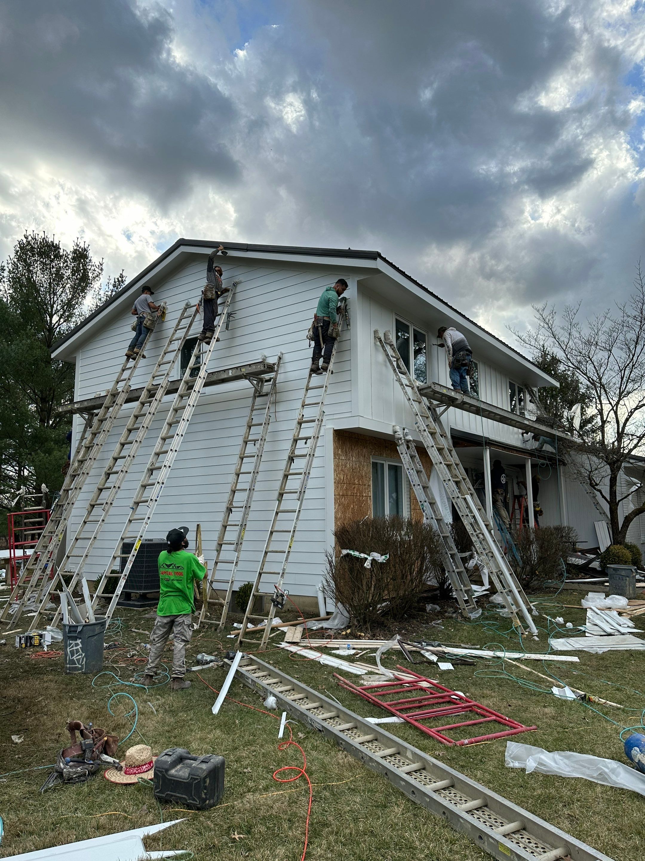 James Hardie Siding installation in New Albany by Best Exteriors Inc