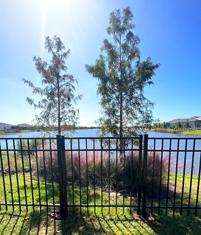 Aluminum Fence Installation using Black 3 Rail Aluminum Fence by Asap fence and gates, LLC
