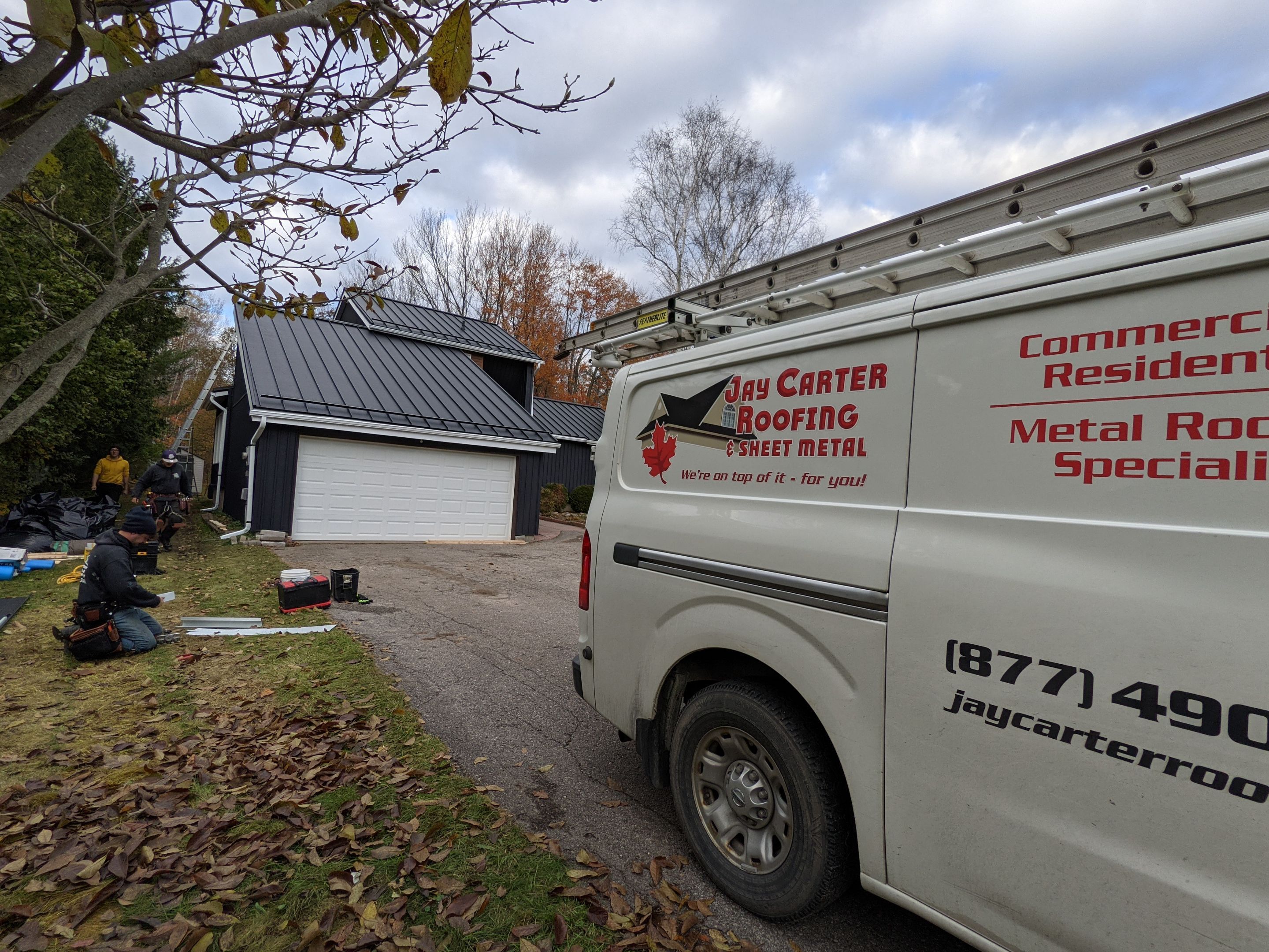Residential Roofing Installation using 16" Standing Seam Panels by Jay Carter Roofing & Sheet Metal