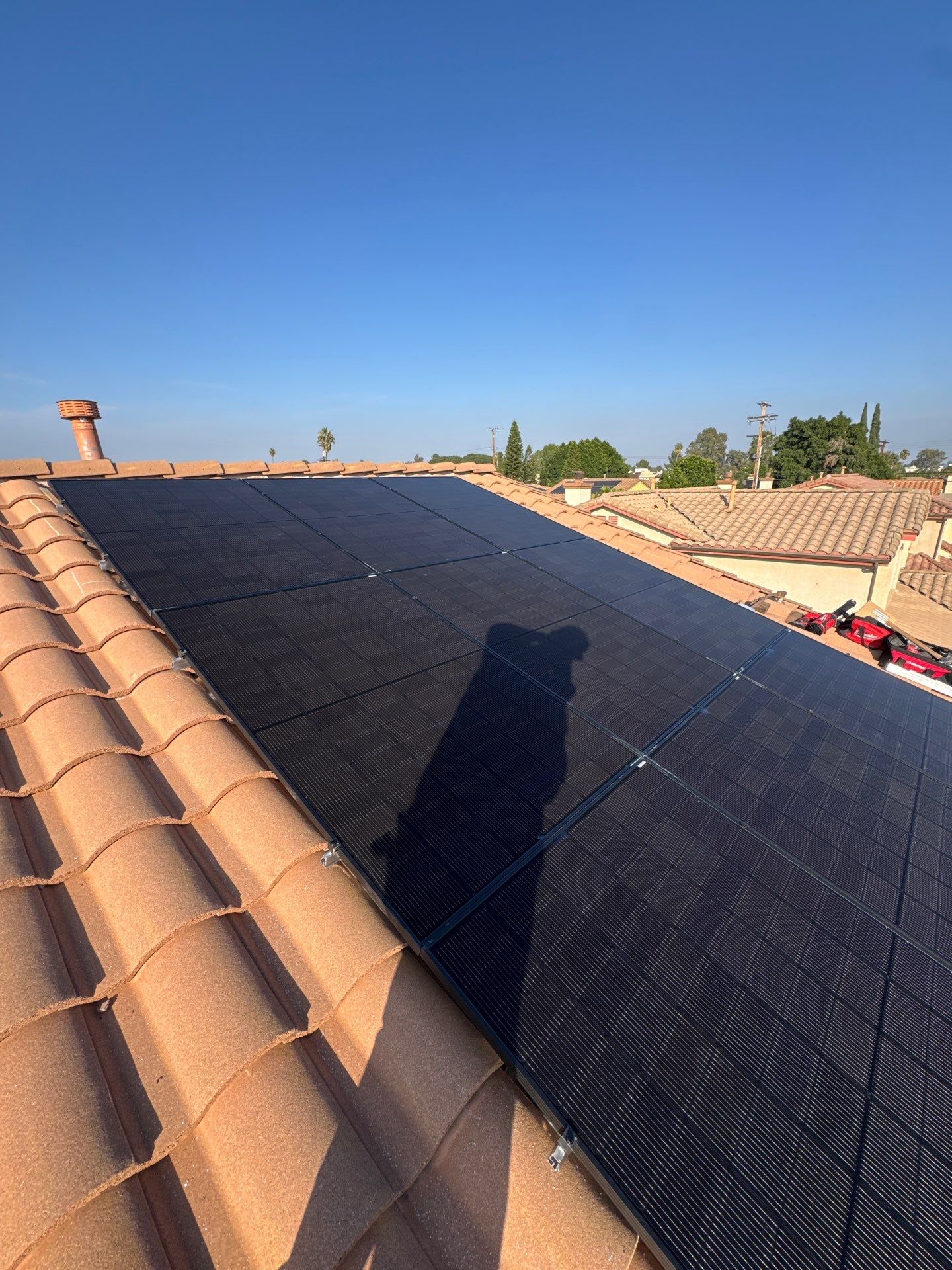 Nine-Panel Solar Power System Installation in Los Angeles by AWS Solar