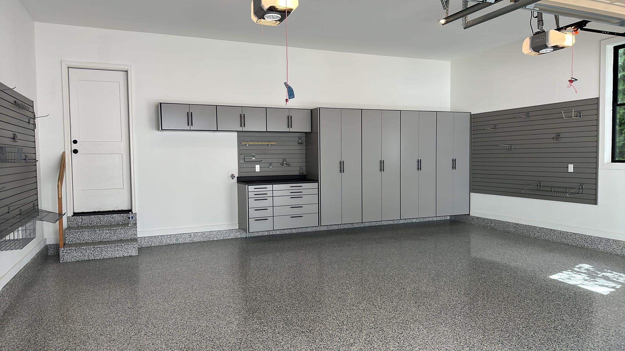 Jeanne E. transformed her garage with cabinets and a Banner Garage Floor by Banner Garage