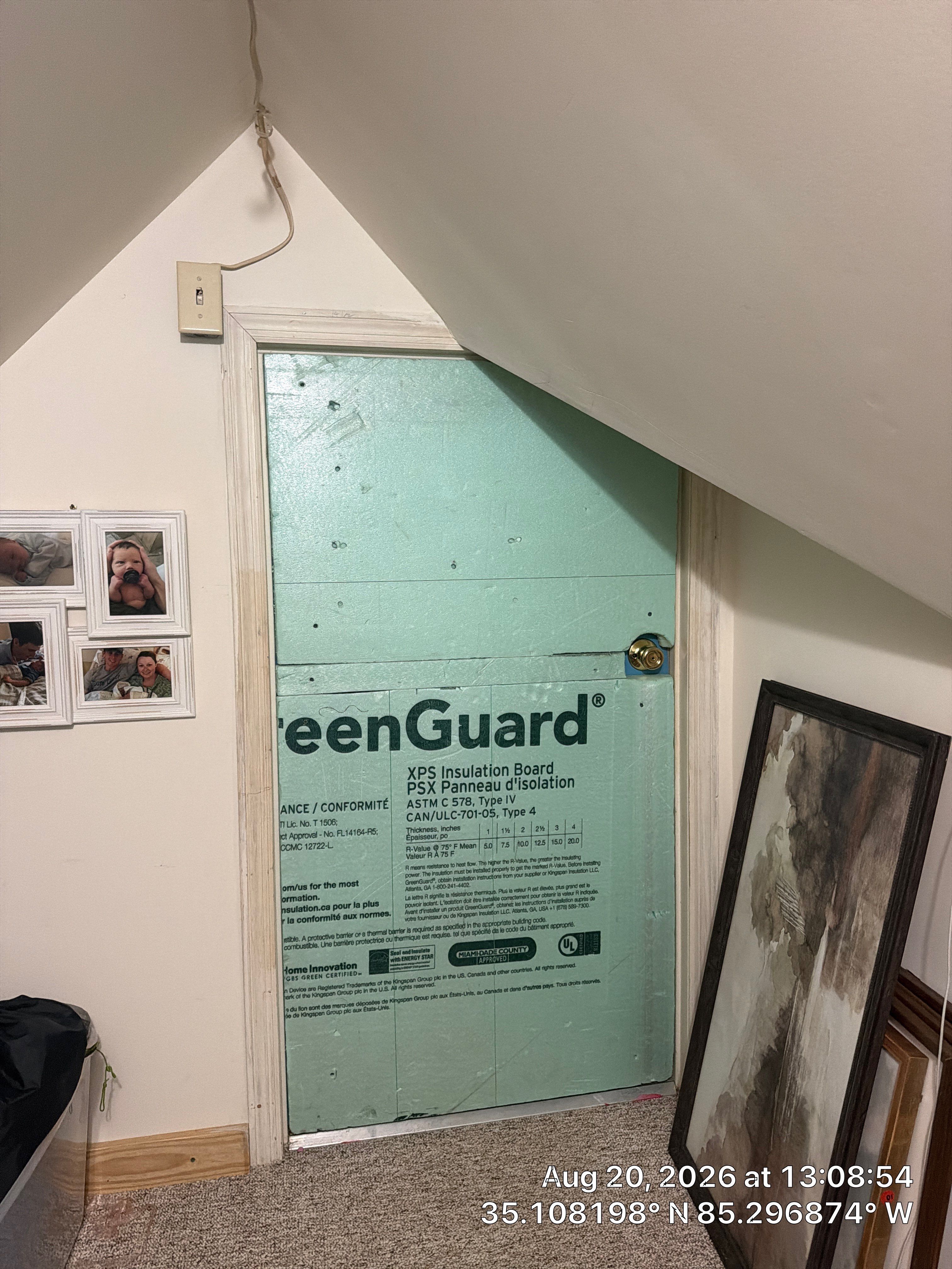 Attic Insulation Board Installation and AC Unit Setup in Chattanooga by CompanyCam Sales Demo