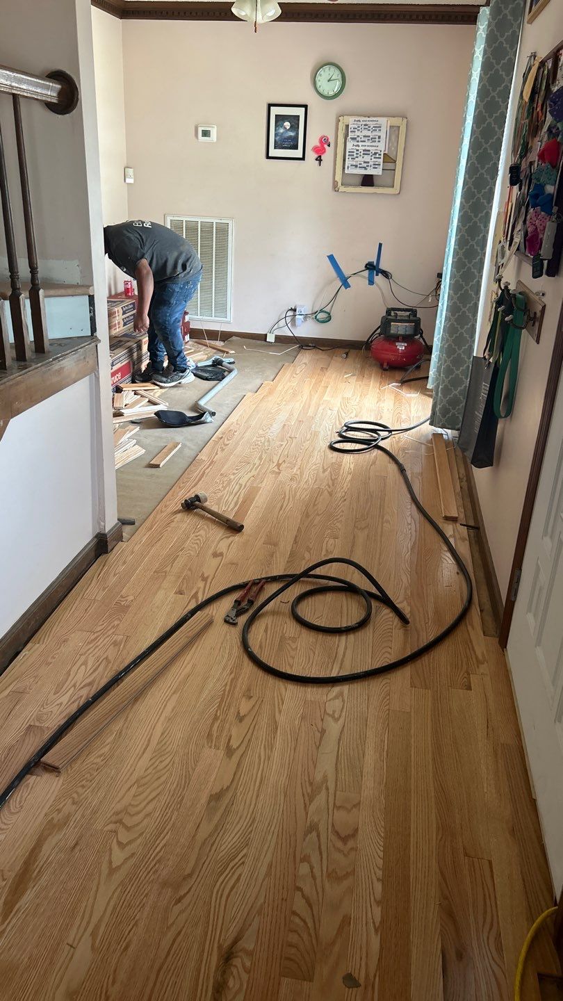 Hardwood Flooring and Staircase Installation  by Footprints Floors of Nashville