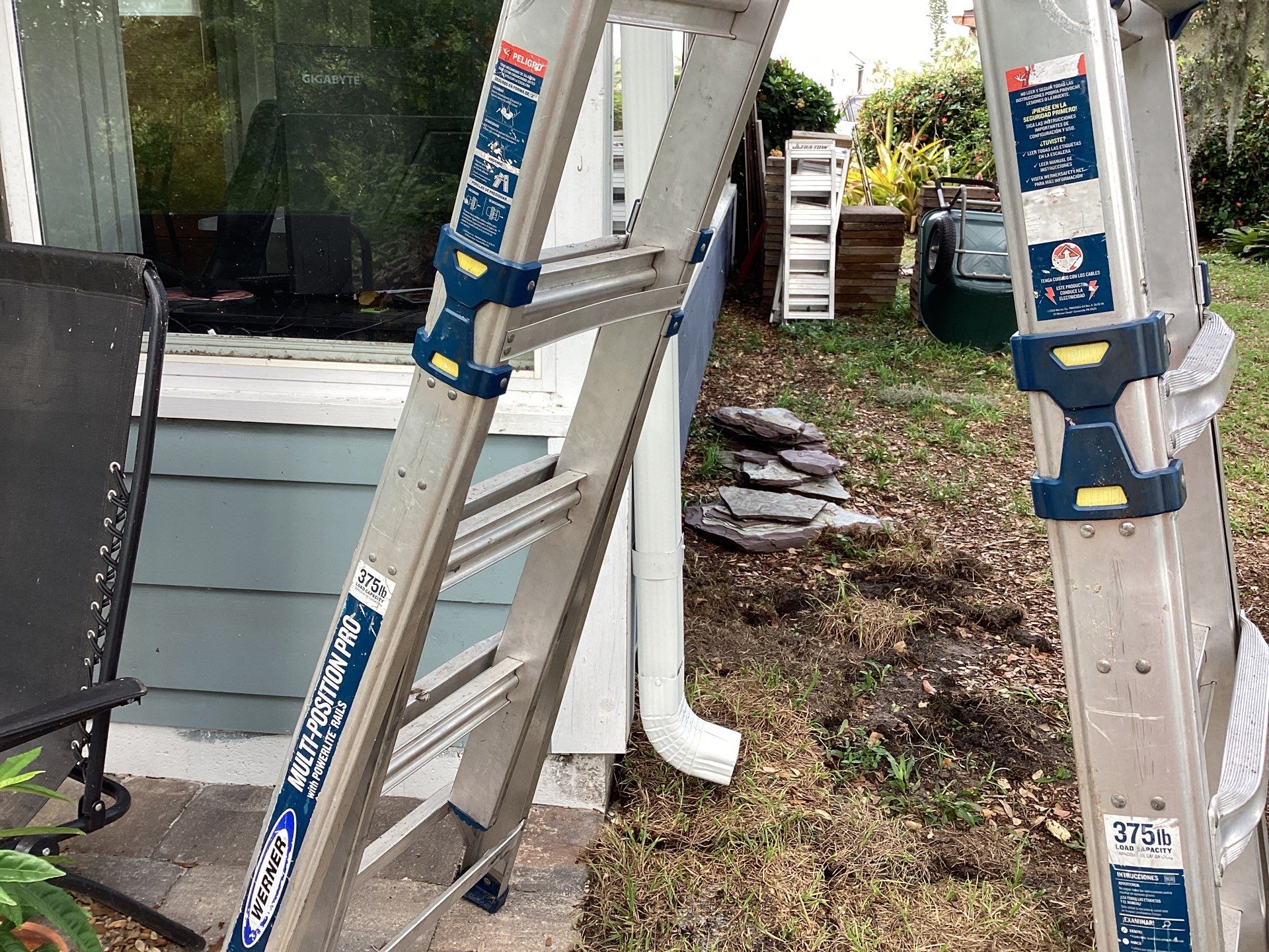 White 6-Inch Gutters and Leaf Guard Installation in Fort Myers FL by Gutter Professors
