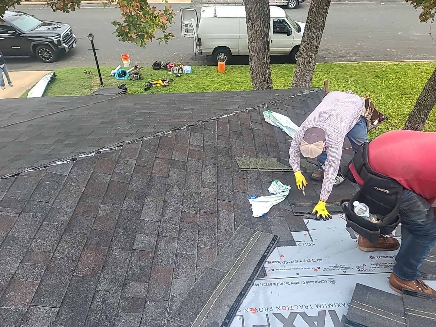 Complete Roofing Replacement With Malarkey Vista Shingles in Fredericksburg by Caliber Restoration LLC