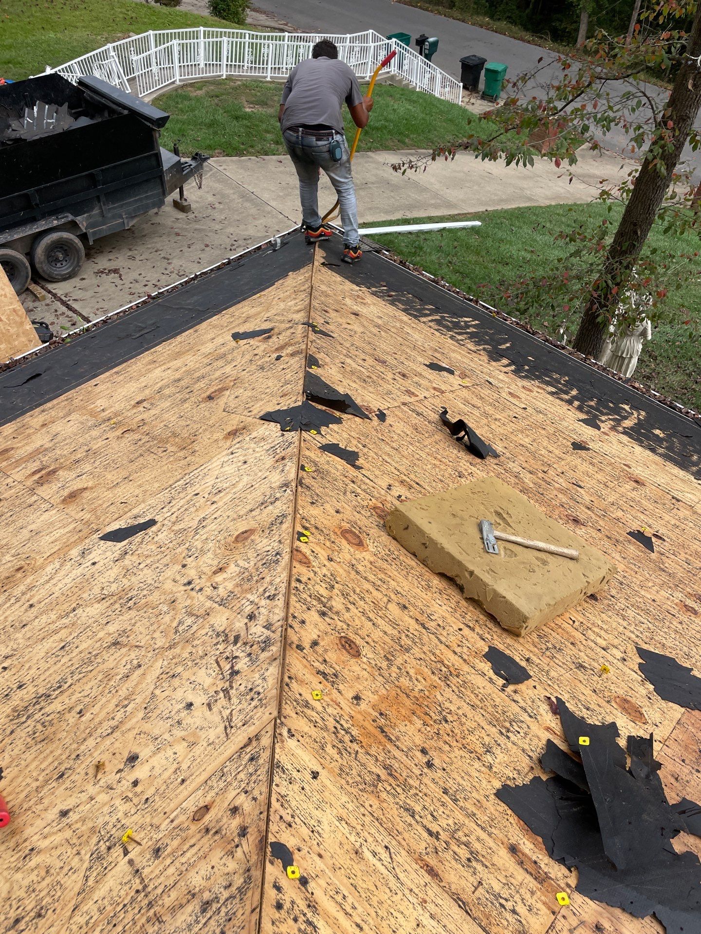 Residential Roofing Installation using GAF Timberline HDZ Pewter Gray by Rainstoppers Roofing