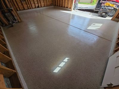 Plateau Hybrid Polyaspartic Garage Floor Coating in Coeur d'Alene