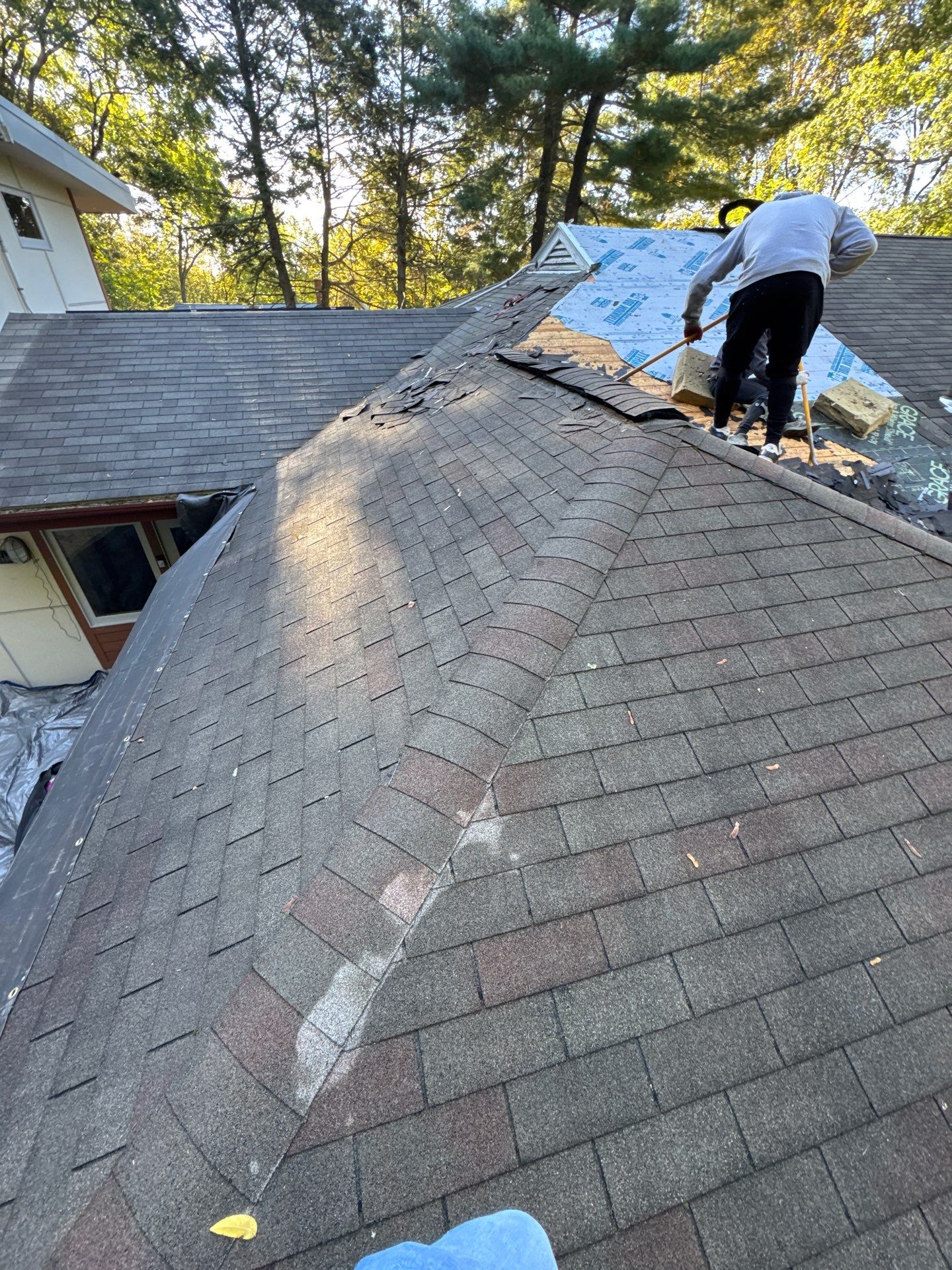 Full Roof Replacement – House & Garage | Belmont, MA by Mighty Dog Roofing of Greater Middlesex County