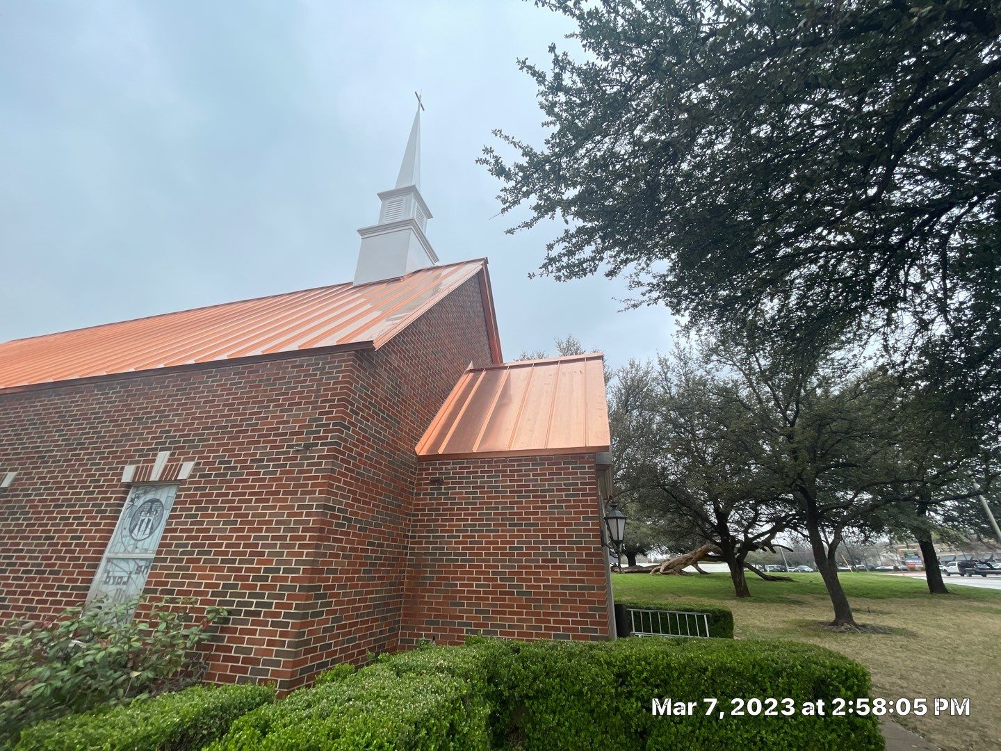 Custom Copper Standing Seam Roofing System  by Springtree Restoration 